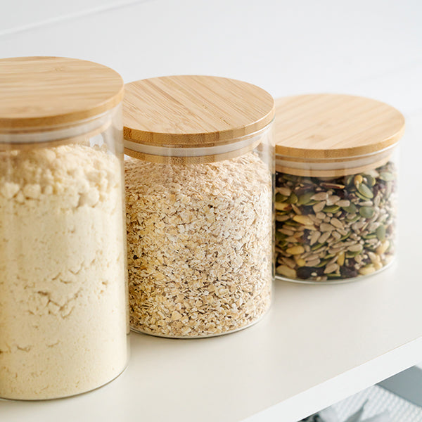 750ml Glass Canister with Bamboo