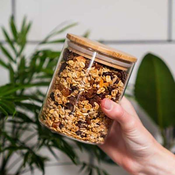 750ml Glass Canister with Bamboo