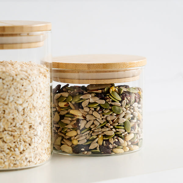 750ml Glass Canister with Bamboo