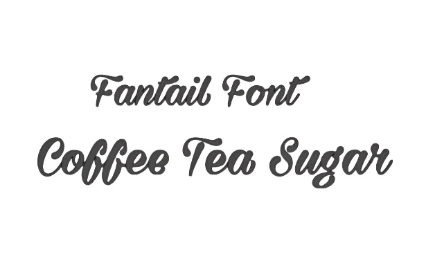 Stylish Coffee Tea Sugar Label Set - Medium