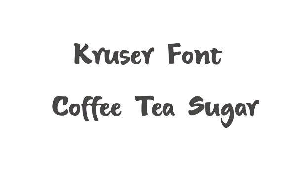 Stylish Coffee Tea Sugar Label Set - Medium