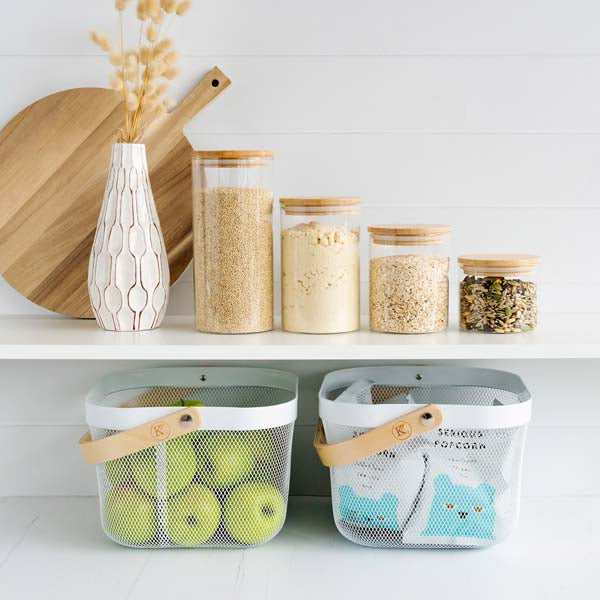 750ml Glass Canister with Bamboo