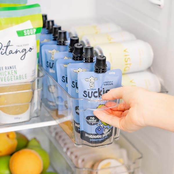 Narrow fridge container