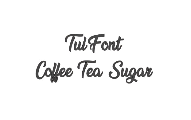Stylish Coffee Tea Sugar Label Set - Medium