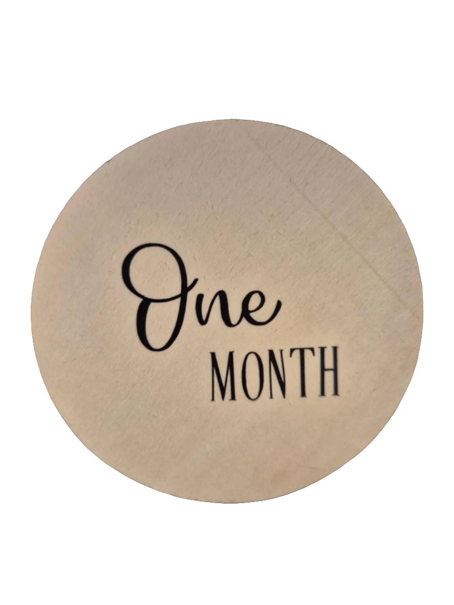Baby Wooden Milestone Round Sets