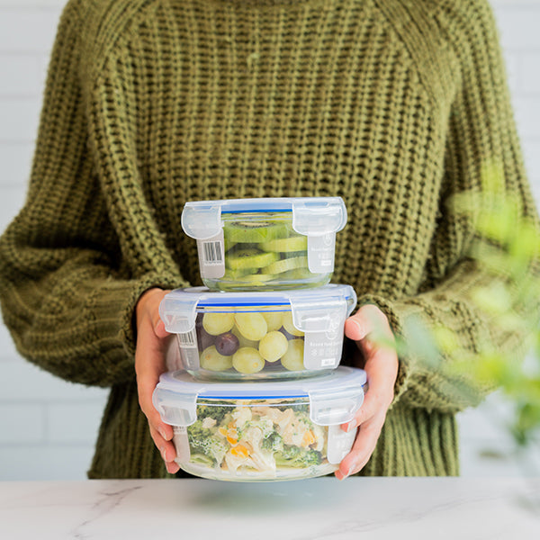 Round Glass Storage Container