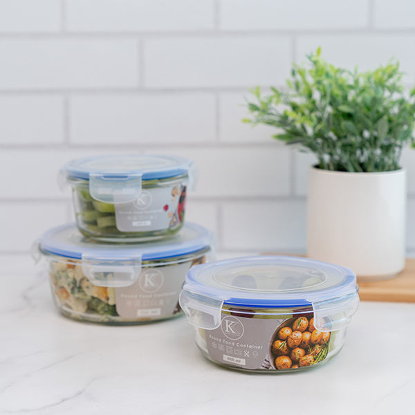 Round Glass Storage Container