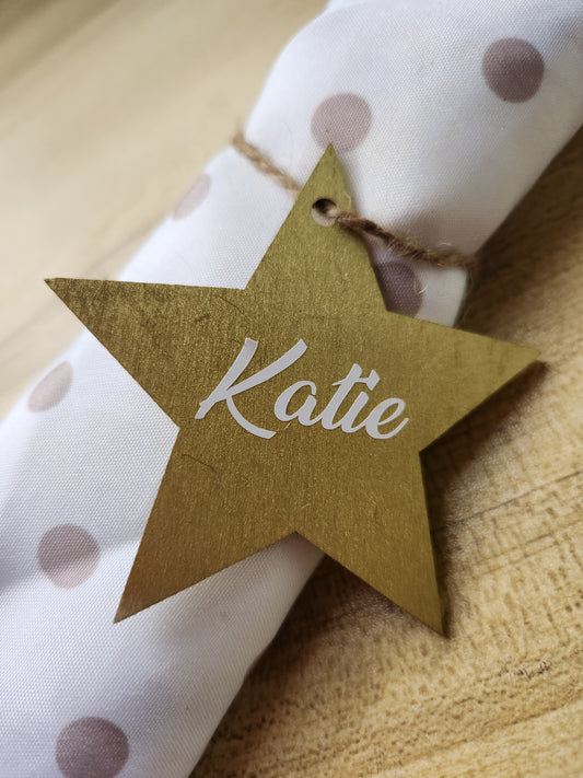 Personalized Star Name Tag