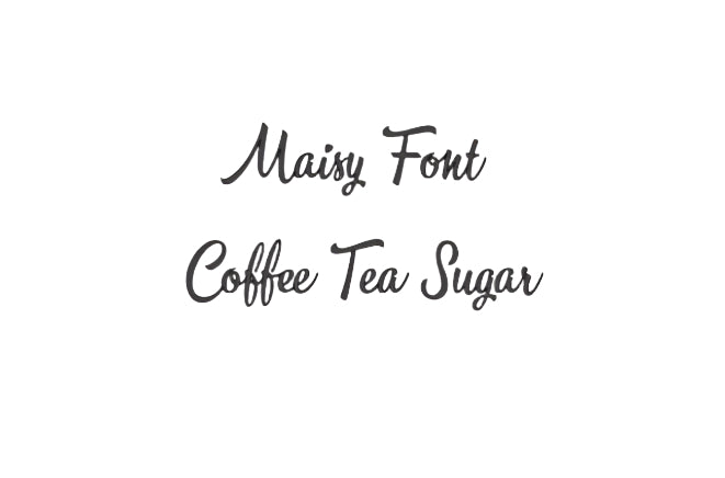 Stylish Coffee Tea Sugar Label Set - Medium