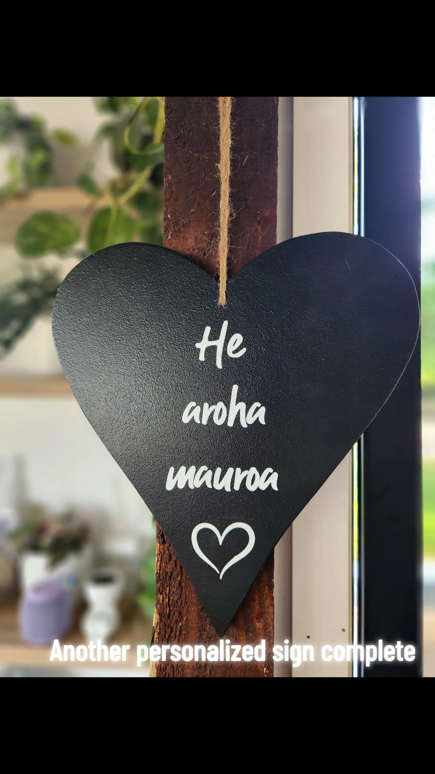 Hanging Personalized Signs - Heart