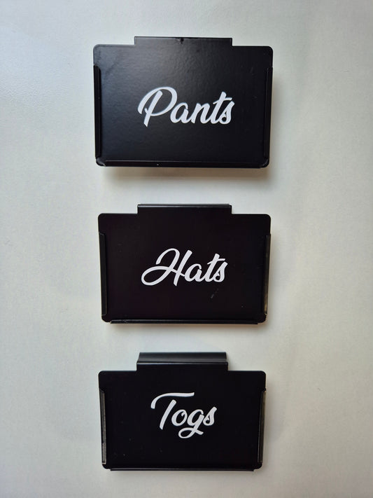 Custom Black Label Clip (SET OF 3)